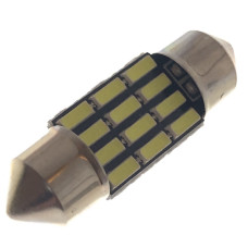 12V AC (C5W) 12SMD 4014 31мм 260 Lm БЕЛЫЙ