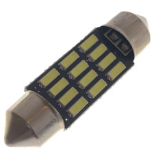 12V AC (C5W) 12SMD 4014 36мм 260 Lm БЕЛЫЙ