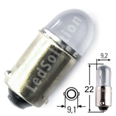 12V T4W (BA9s) 2smd 2835 Osram пуля 100Lm БЕЛЫЙ