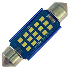 12V AC (C5W) 15SMD 2016 39мм обманка БЕЛЫЙ