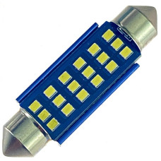 12V AC (C5W) 18SMD 2016 41мм обманка БЕЛЫЙ