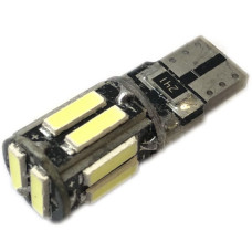 12V T10 (W5W) 10SMD 7020 обманка 110Lm БЕЛЫЙ