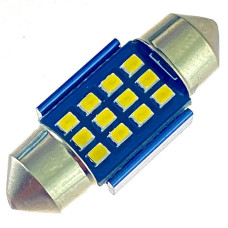 12V AC (C5W) 12SMD 2016 31мм обманка БЕЛЫЙ